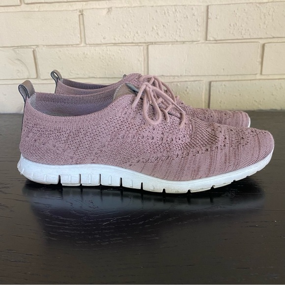 Cole Haan 2 ZEROGRAND OS Women’s US 8.5 Shoes Pink Stitch lite Wingtip Oxford - Picture 1 of 5